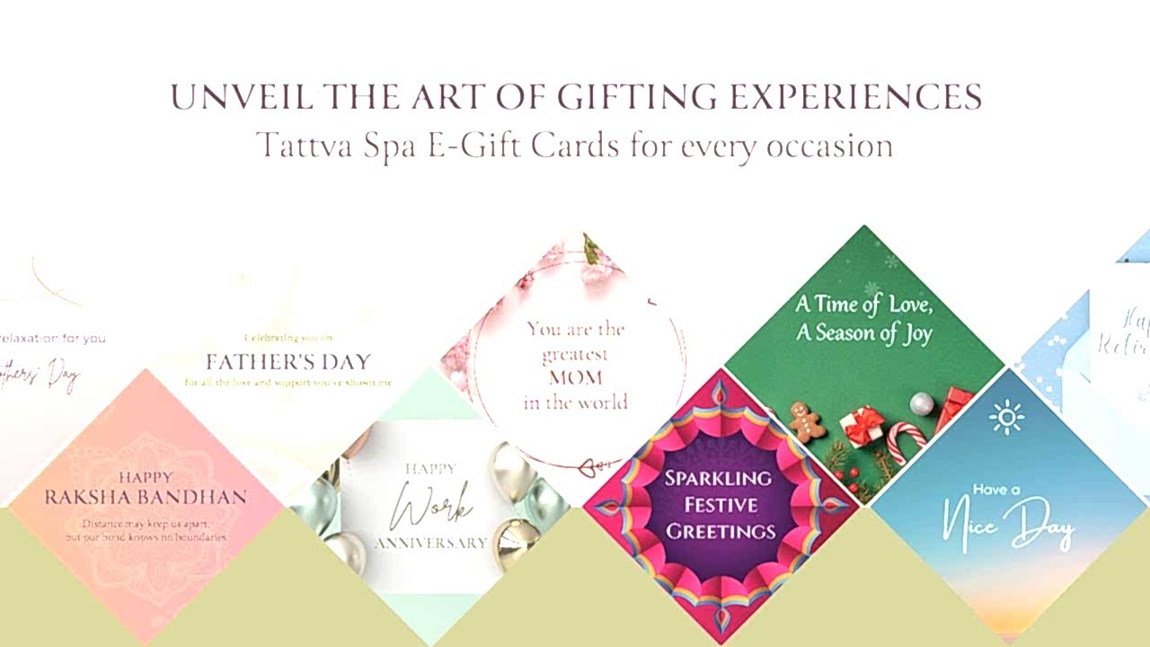 Tattva Spa E-Gift Cards: Elevate Your Gifting Experience with Personalized Wellness!